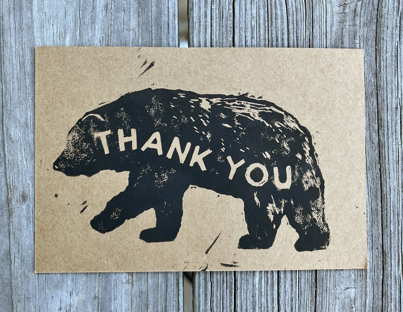 Thank You Bear Postcard