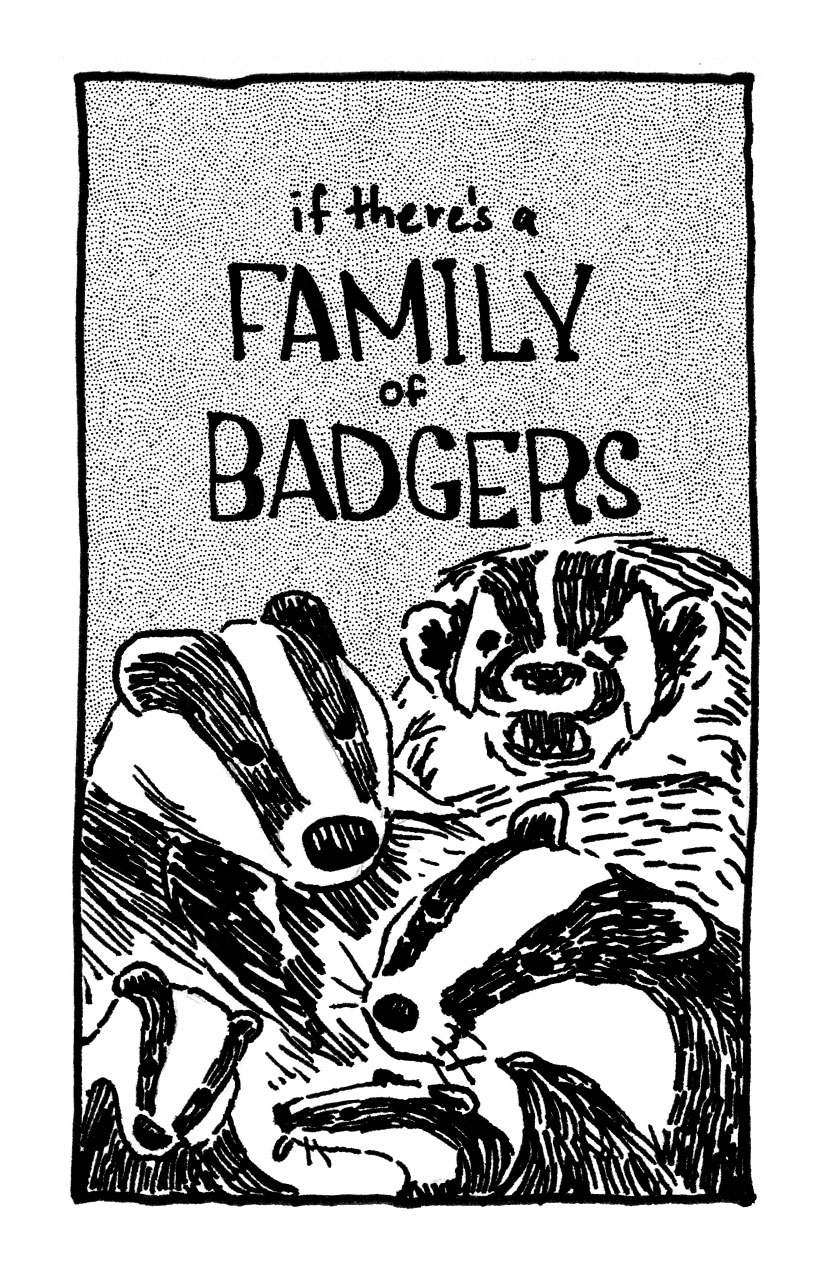 Badgers in the Office Zine